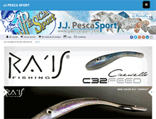 Tablet Screenshot of jjpescasport.com